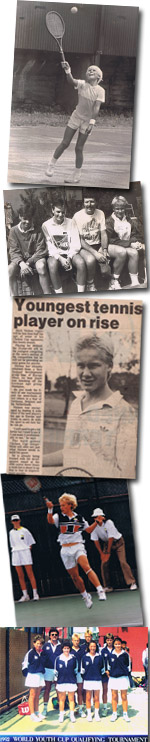 Mark Nielsen's youth tennis clippings